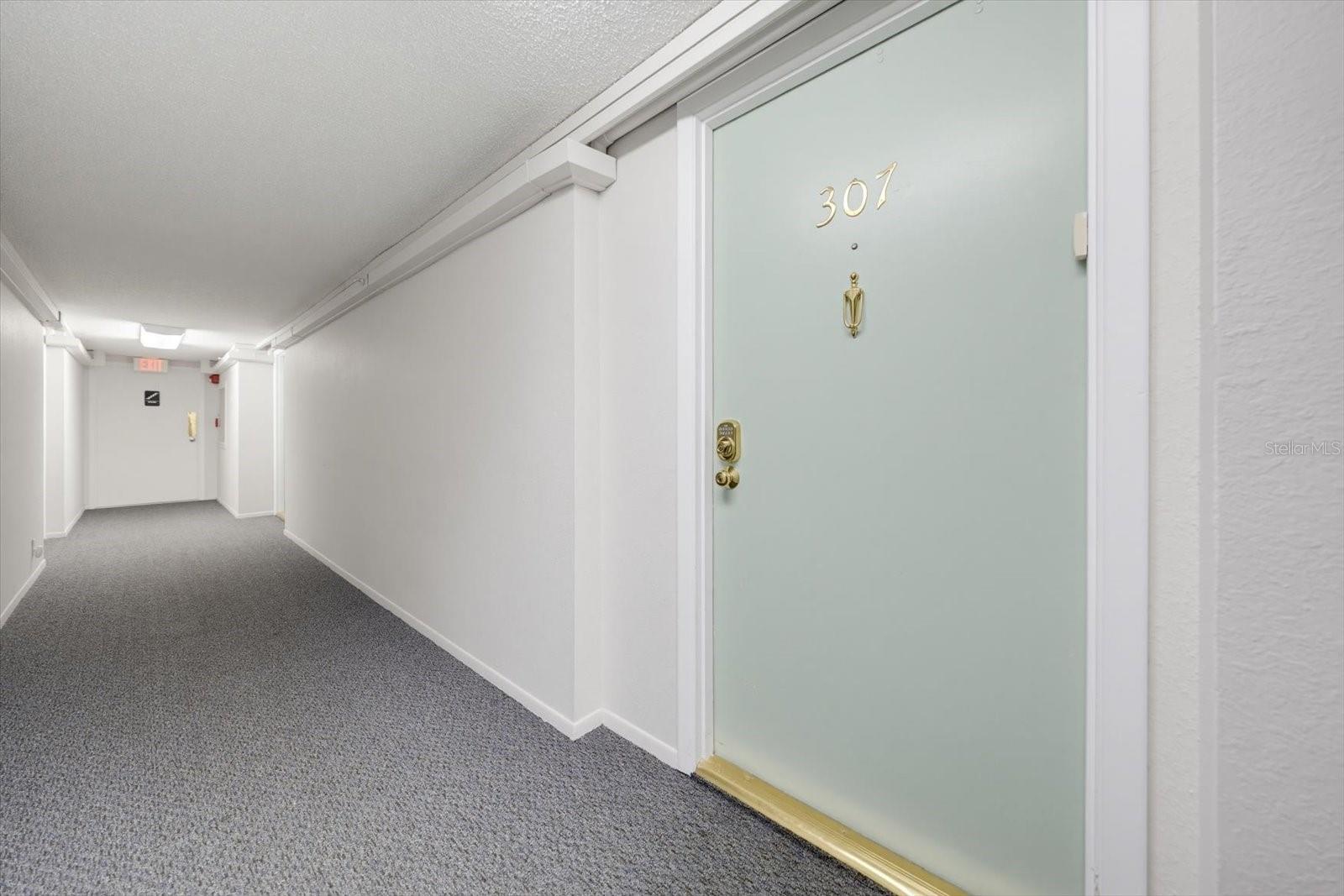 Condo Hallway-Welcome to #307!