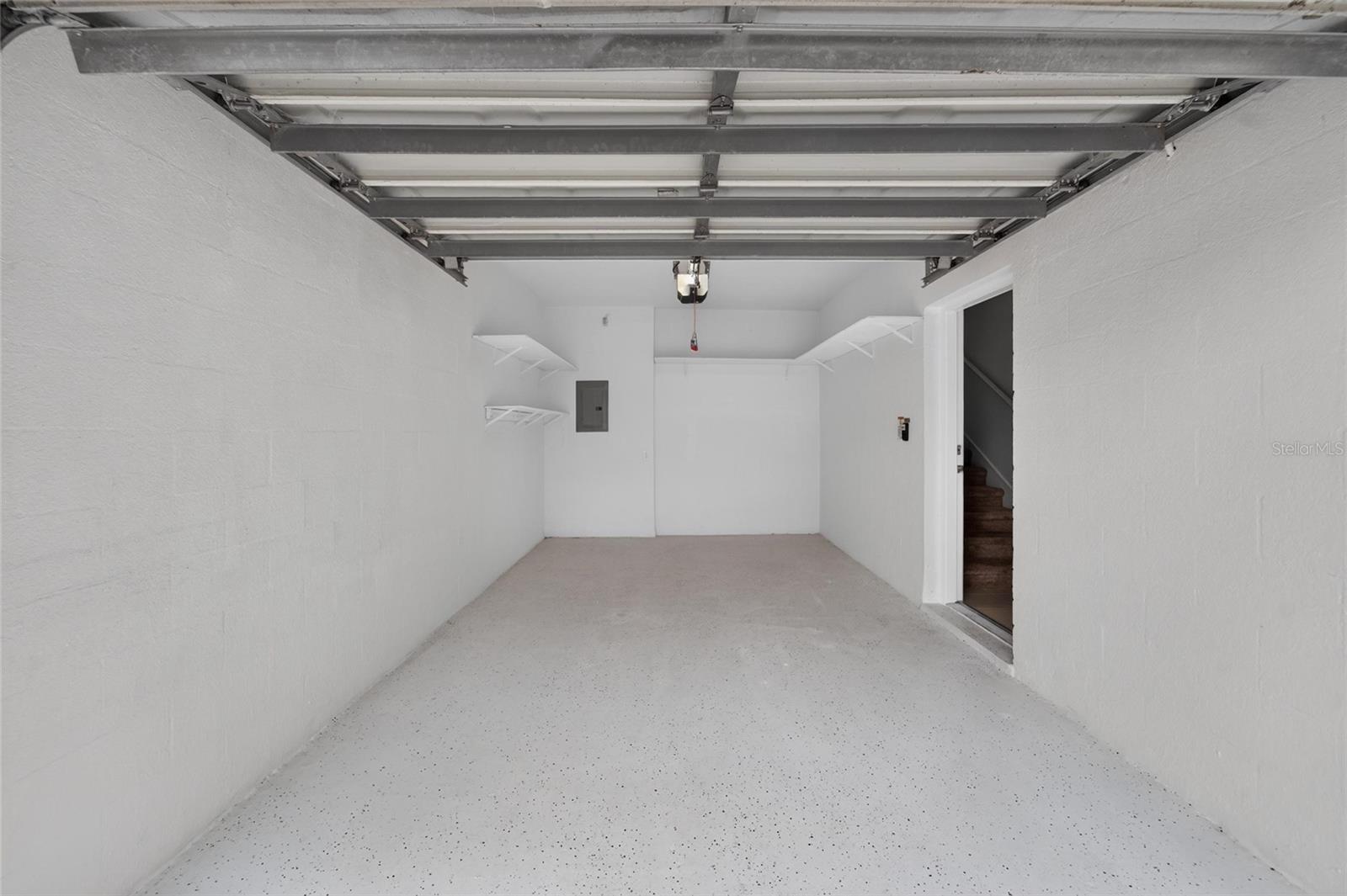 Garage with Electric Garage door opener
