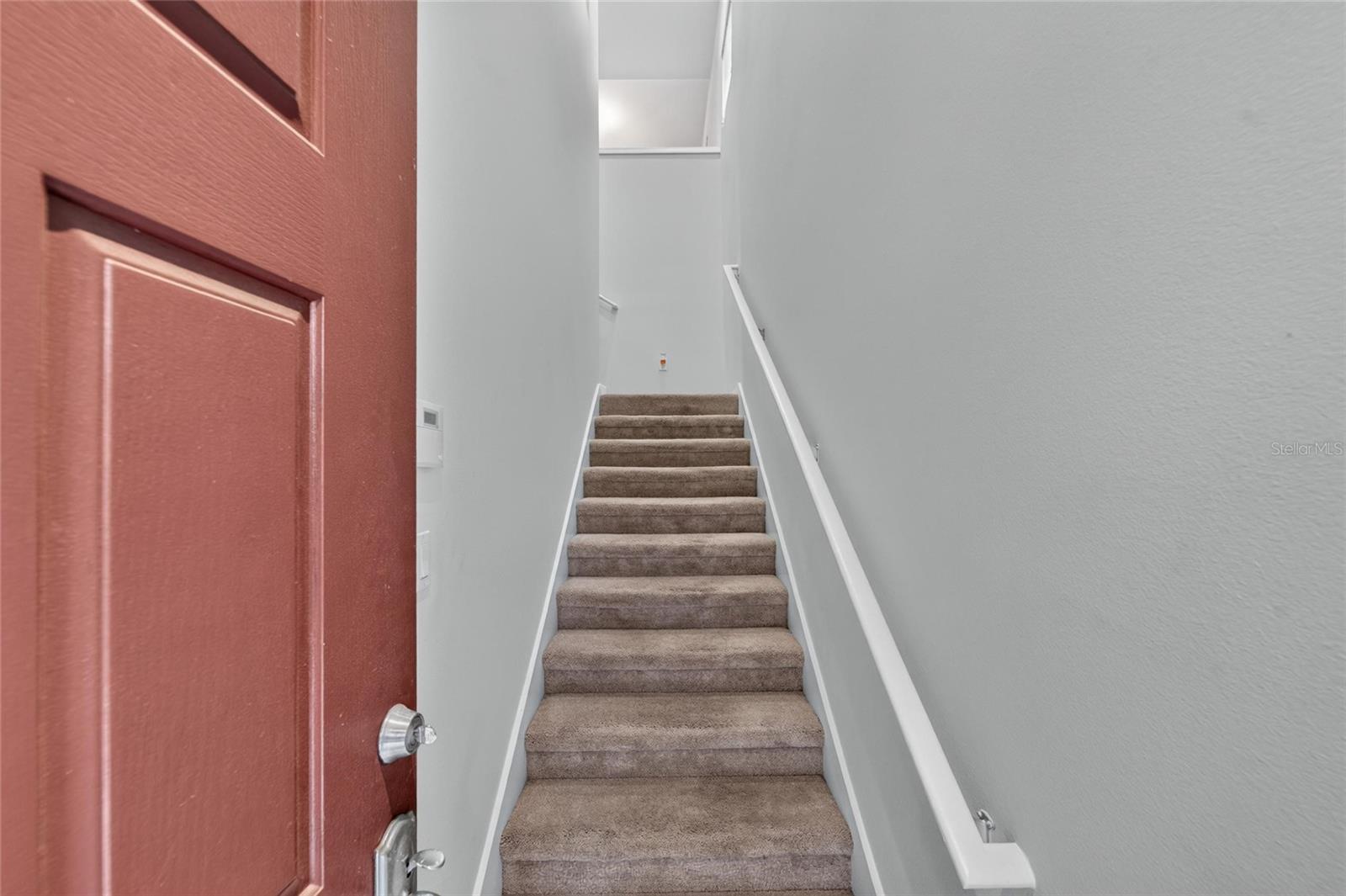 Garage door and stair access