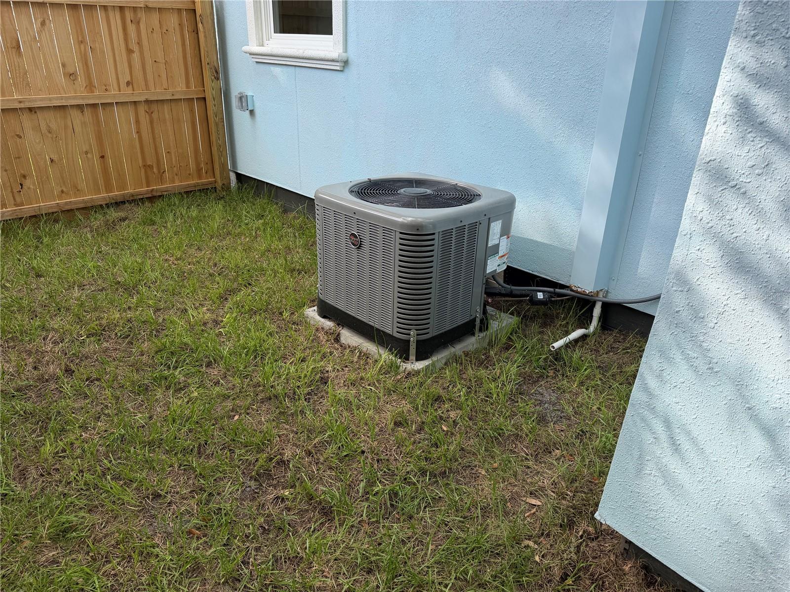 HVAC installed a couple of months ago along with all of the ductwork and thermostat.