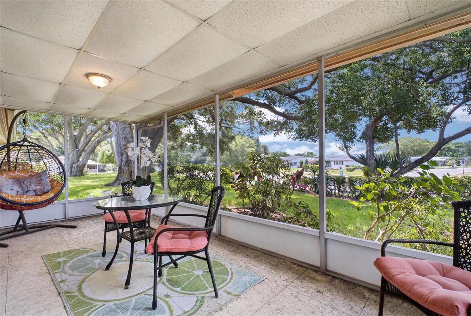 Screened lanai adds additional living space that's not included in the heated square footage of the home~