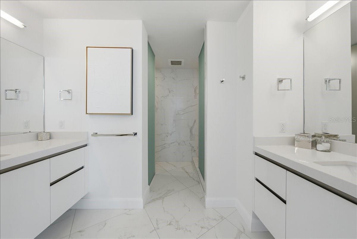 Dual vanity sink