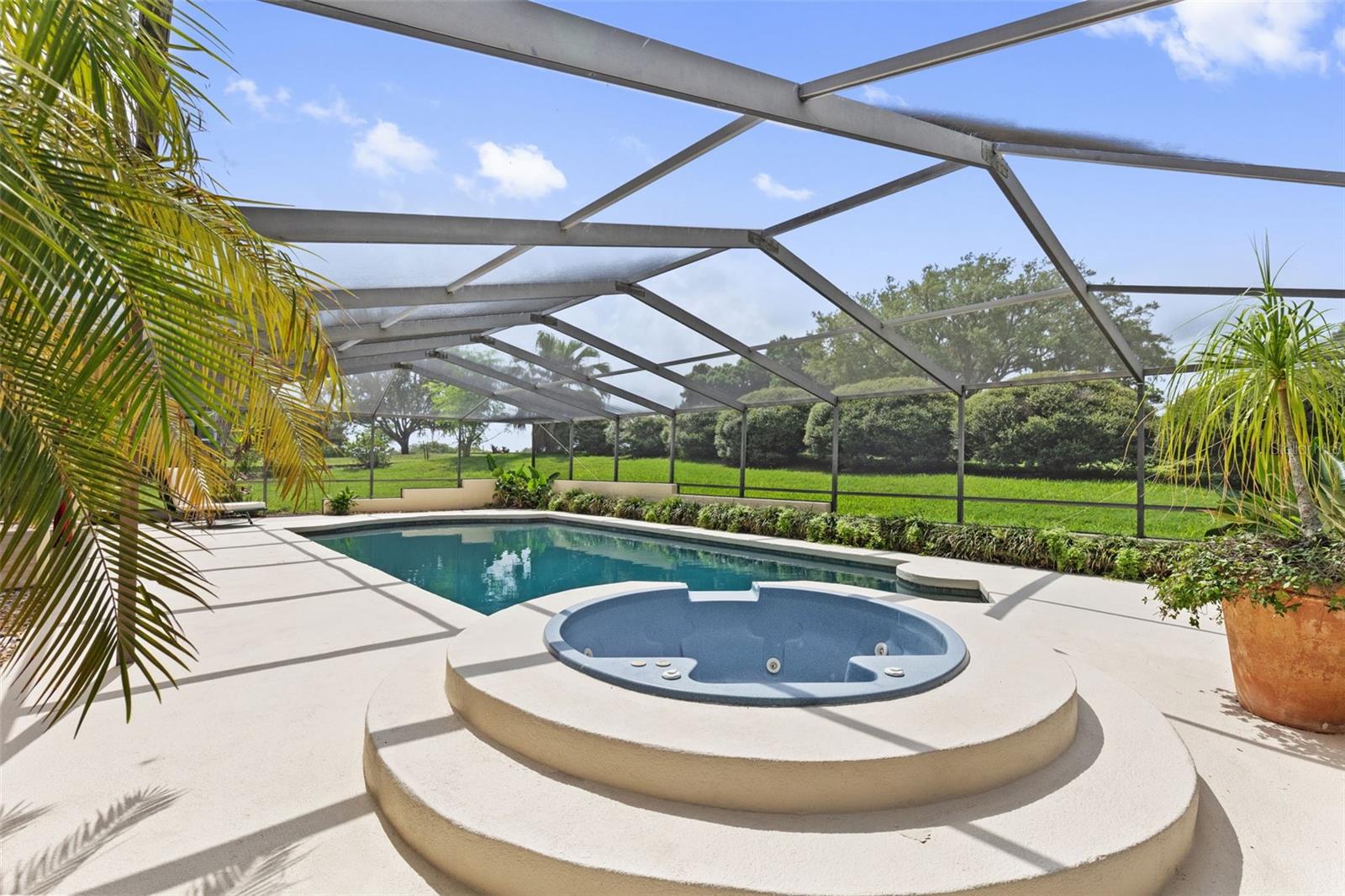 spa and pool.