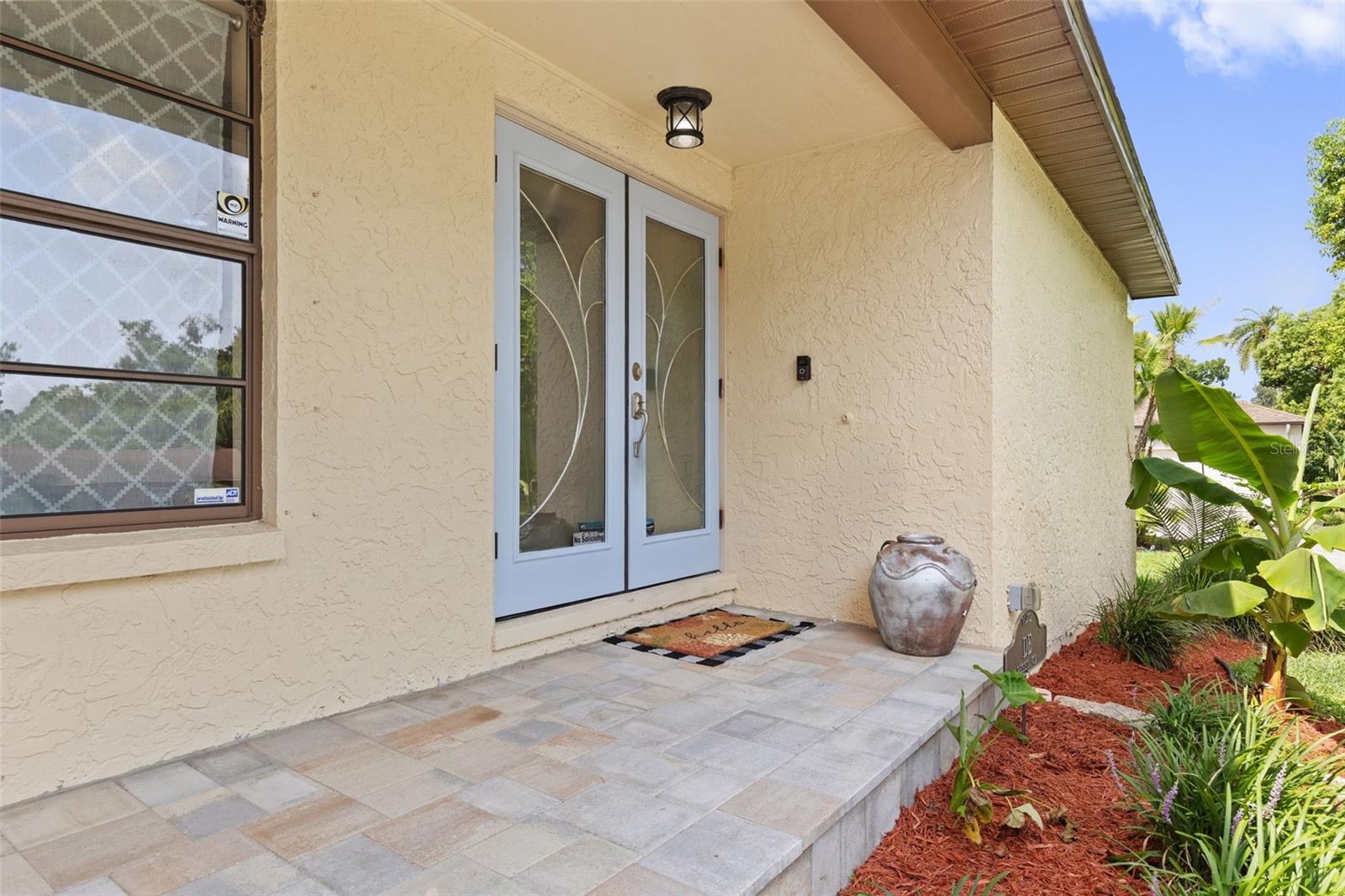 Front door entry and porch