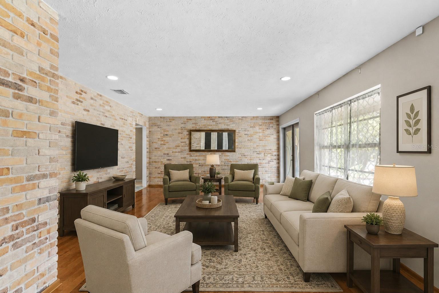 staged living room