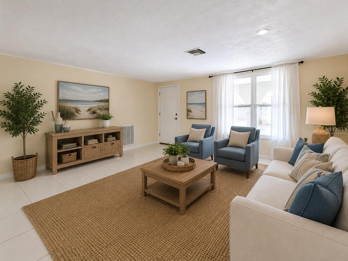Front living room-virtually staged