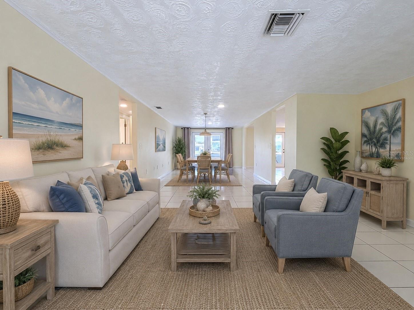 Living room/dining room-virtually staged