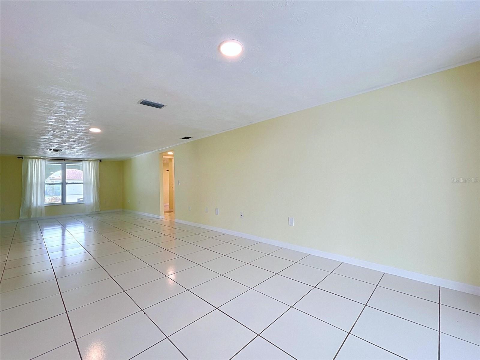 Dining room looking towards front living room/hallway to bedrooms