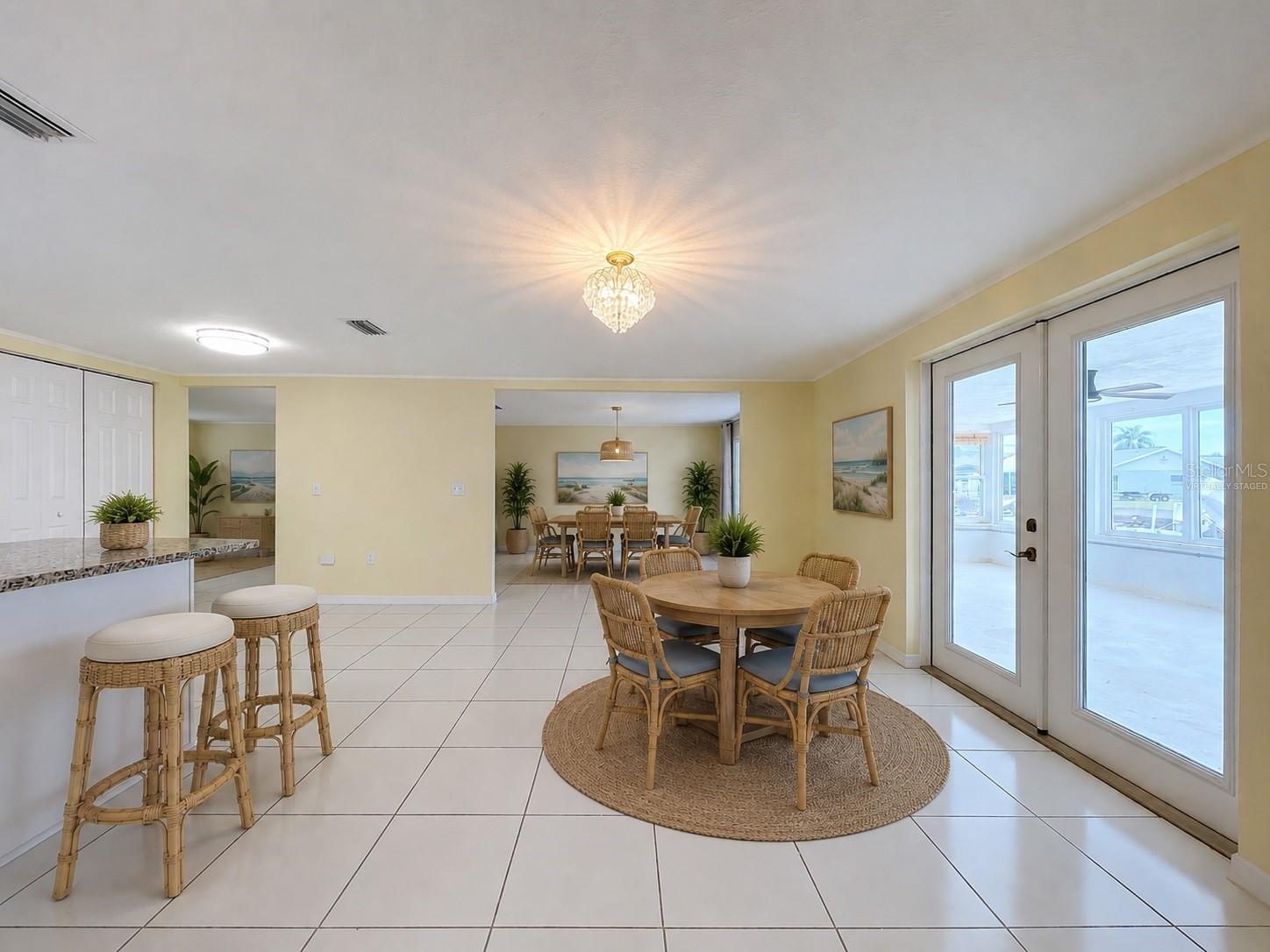 Eat in kitchen-virtually staged