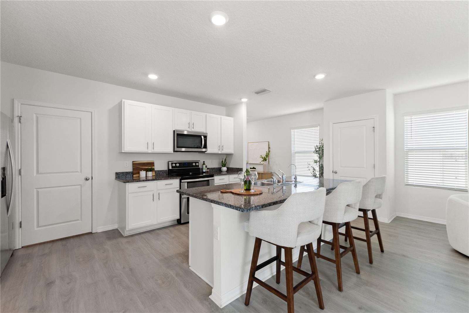Kitchen with walk-in pantry