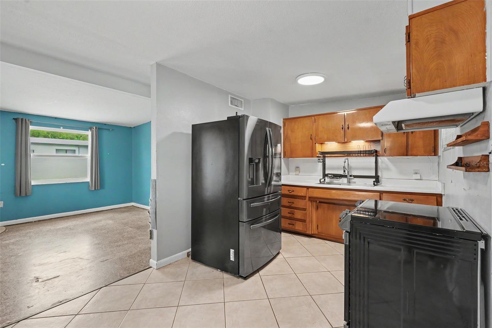 Kitchen and living room