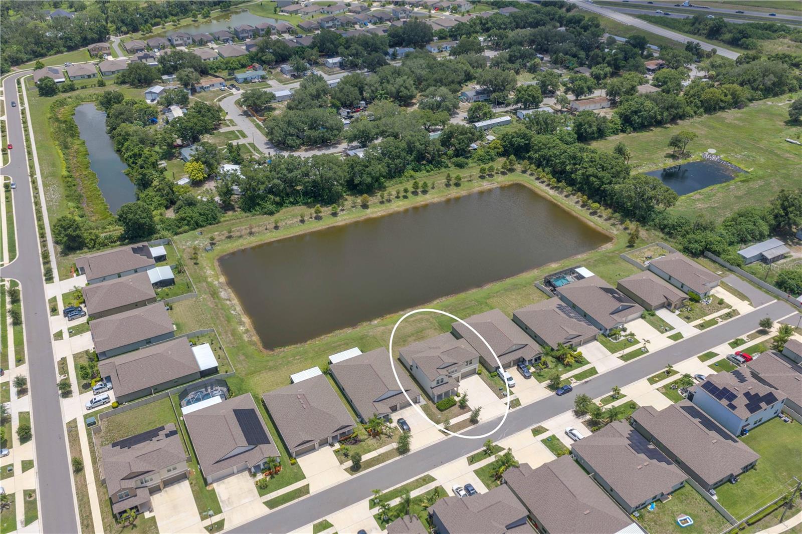 Aerial View showing Spencer Creek Community.