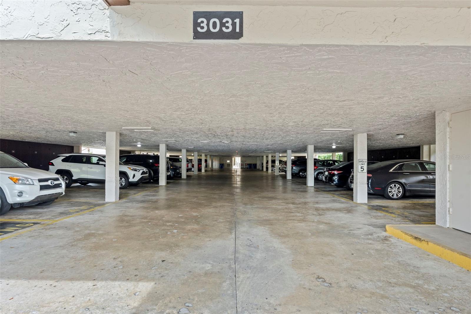 Under building designated parking space