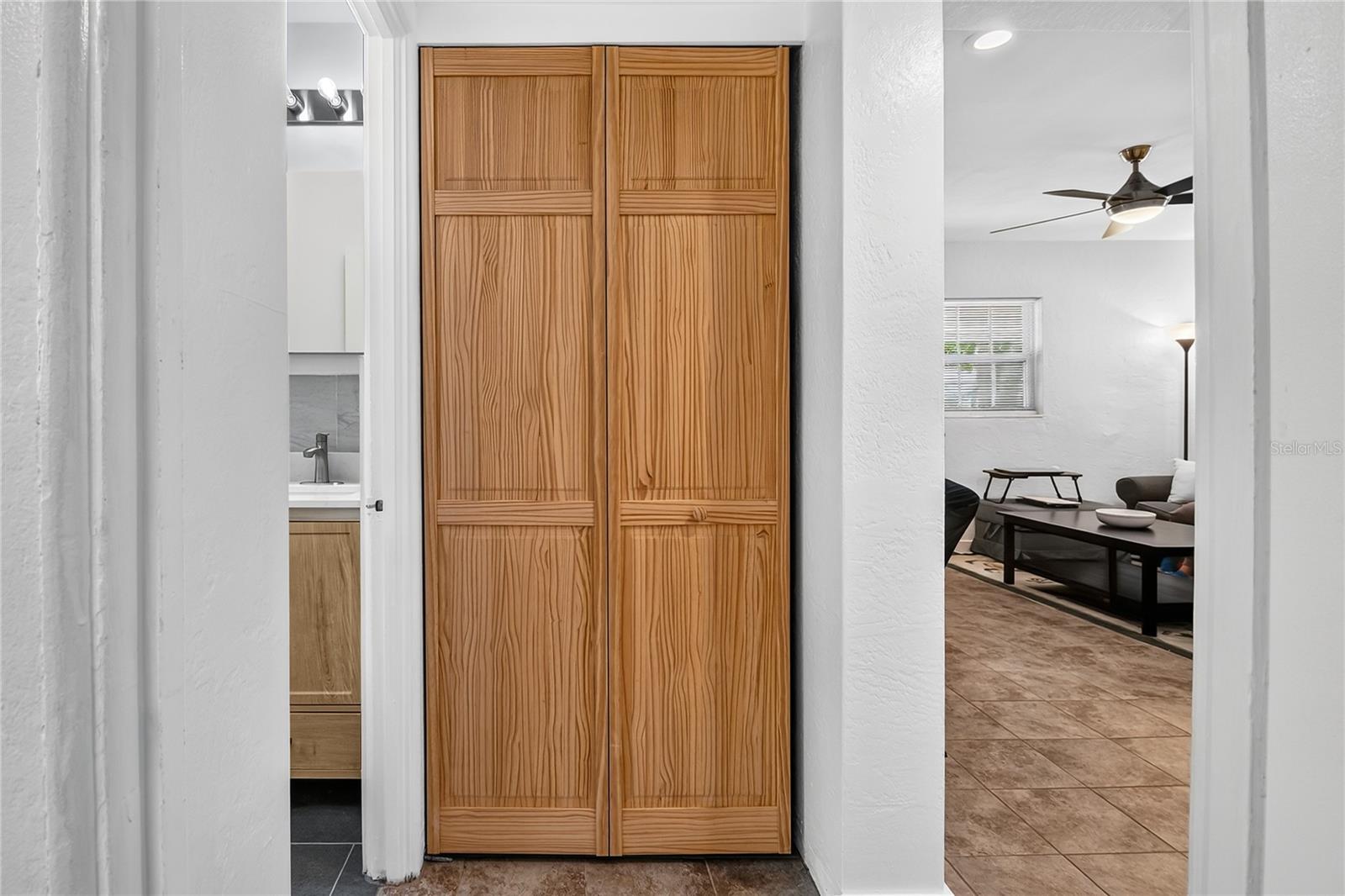 Hall closet