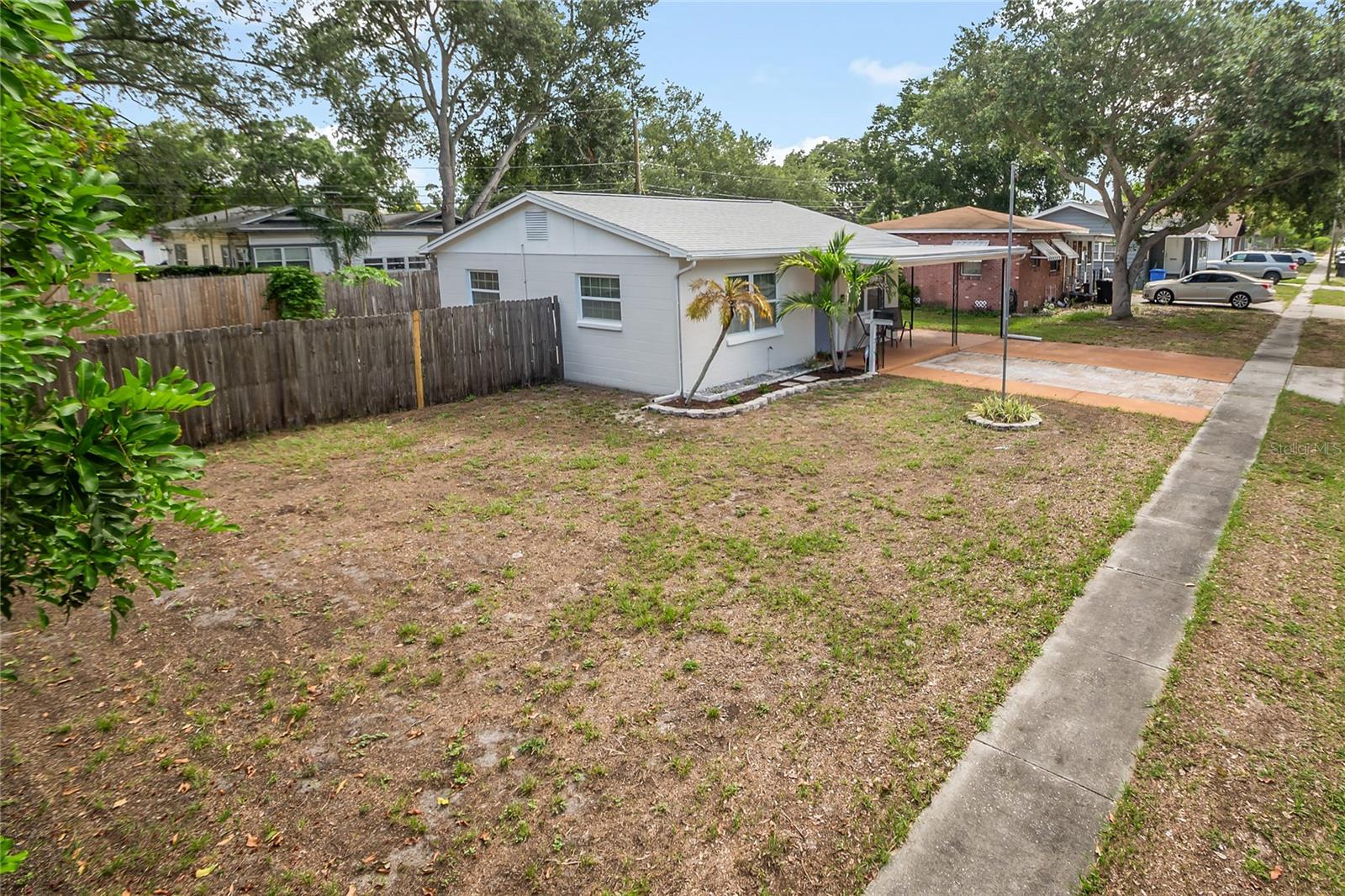 Front side yard