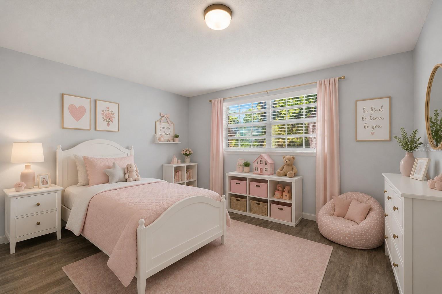 Virtually Staged Third Bedroom
