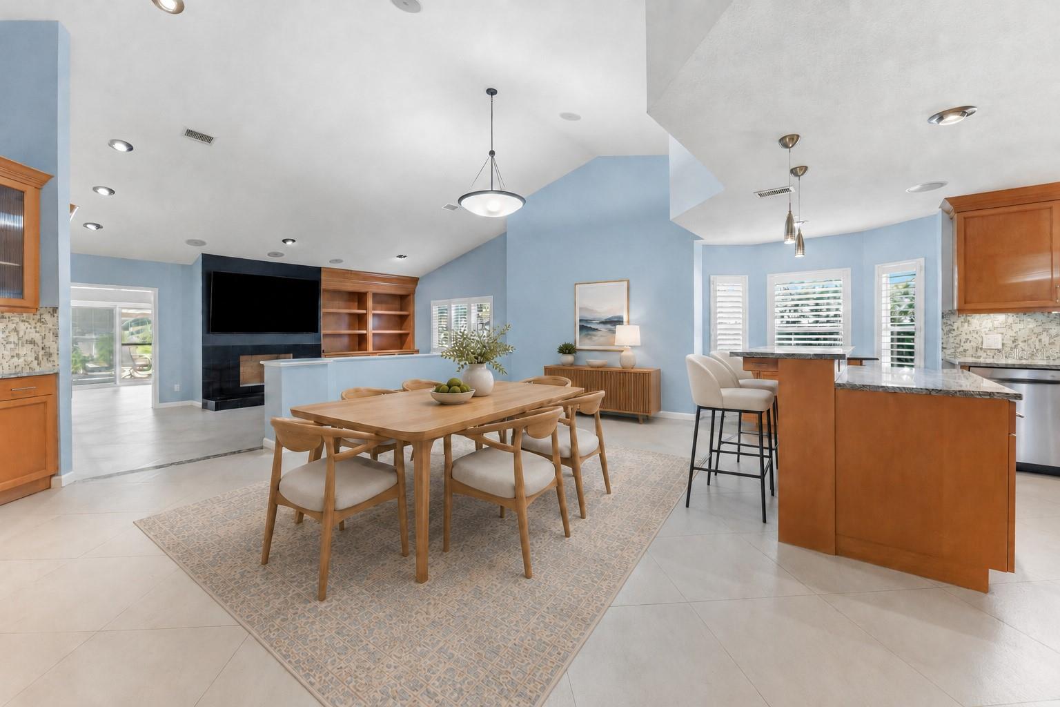dinette area looking towards family room