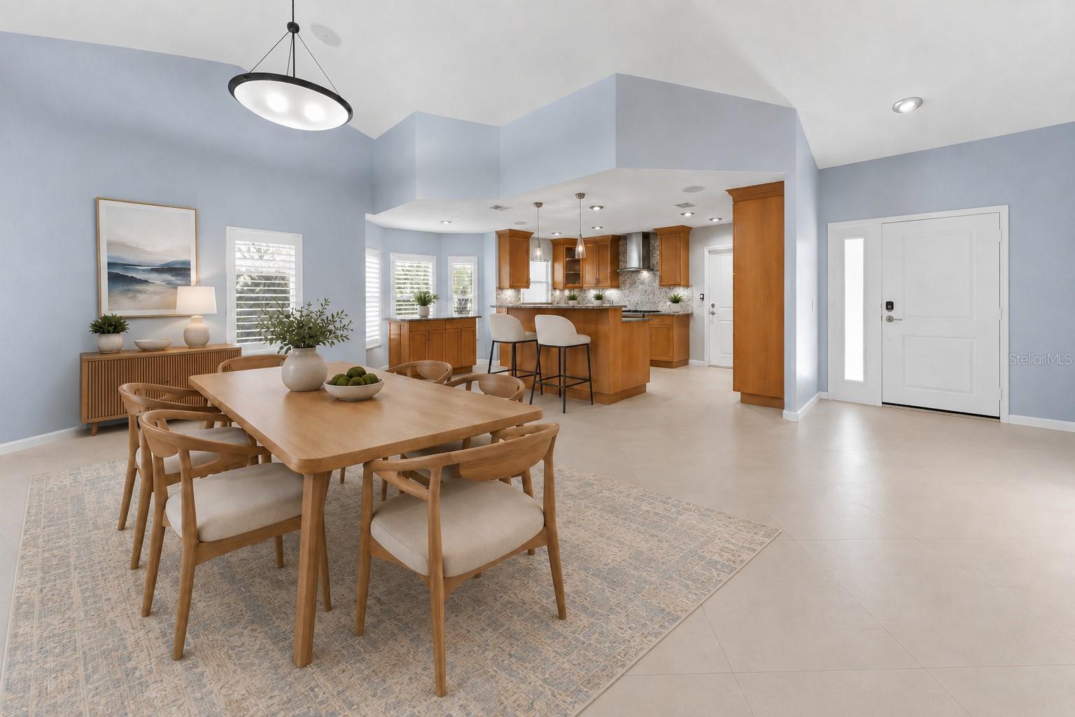 large dinette area and large kitchen