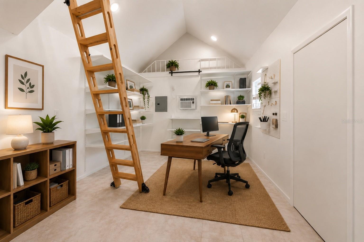 inside of outbuilding with air conditioning