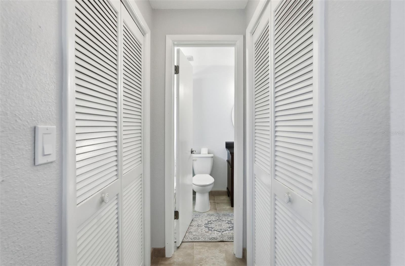 2 closets in Bedroom 2