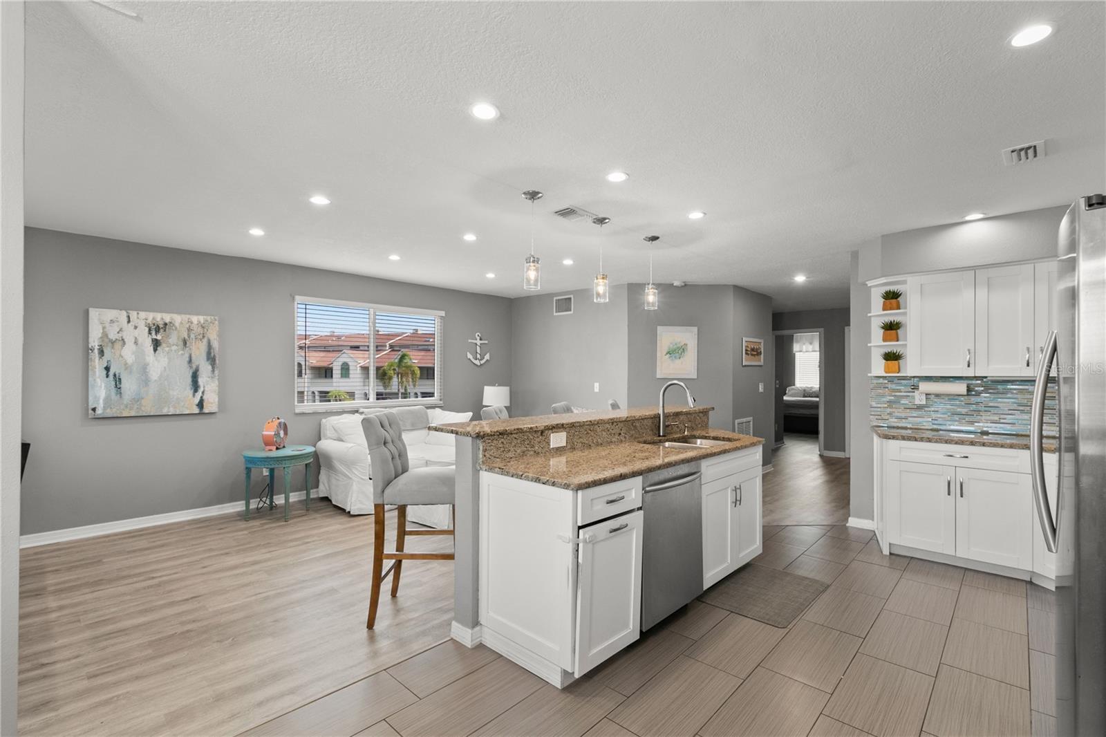 2nd Level-Living Room/Kitchen/Dining Room Combo