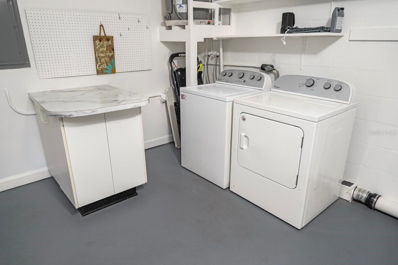 LAUNDRY ROOM IN GARARGE.STILL MORE THAN ENOUGH ROOM FOR YOU CAR, SUV, OR TRUCK.