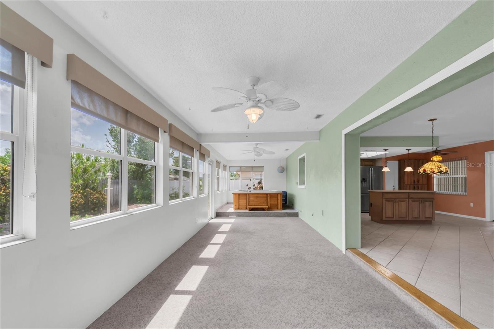 Massive Florida Room, with spa could be 3rd bedroom, office, hobby room or more!