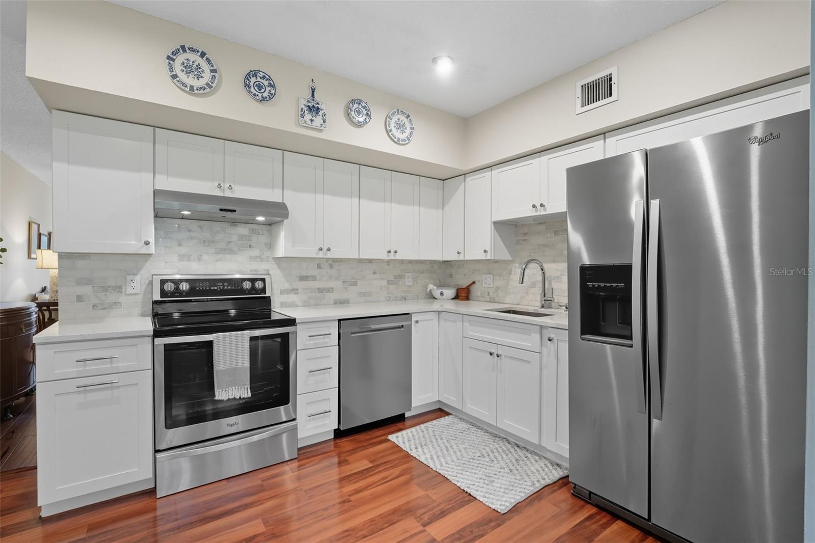 Updated Kitchen with hidden microwave