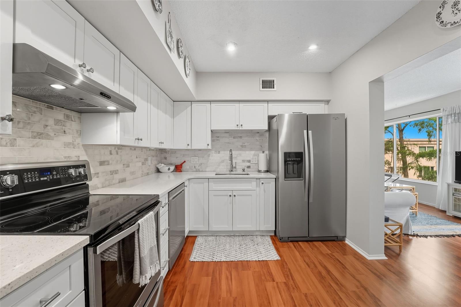 Updated Kitchen with hidden microwave