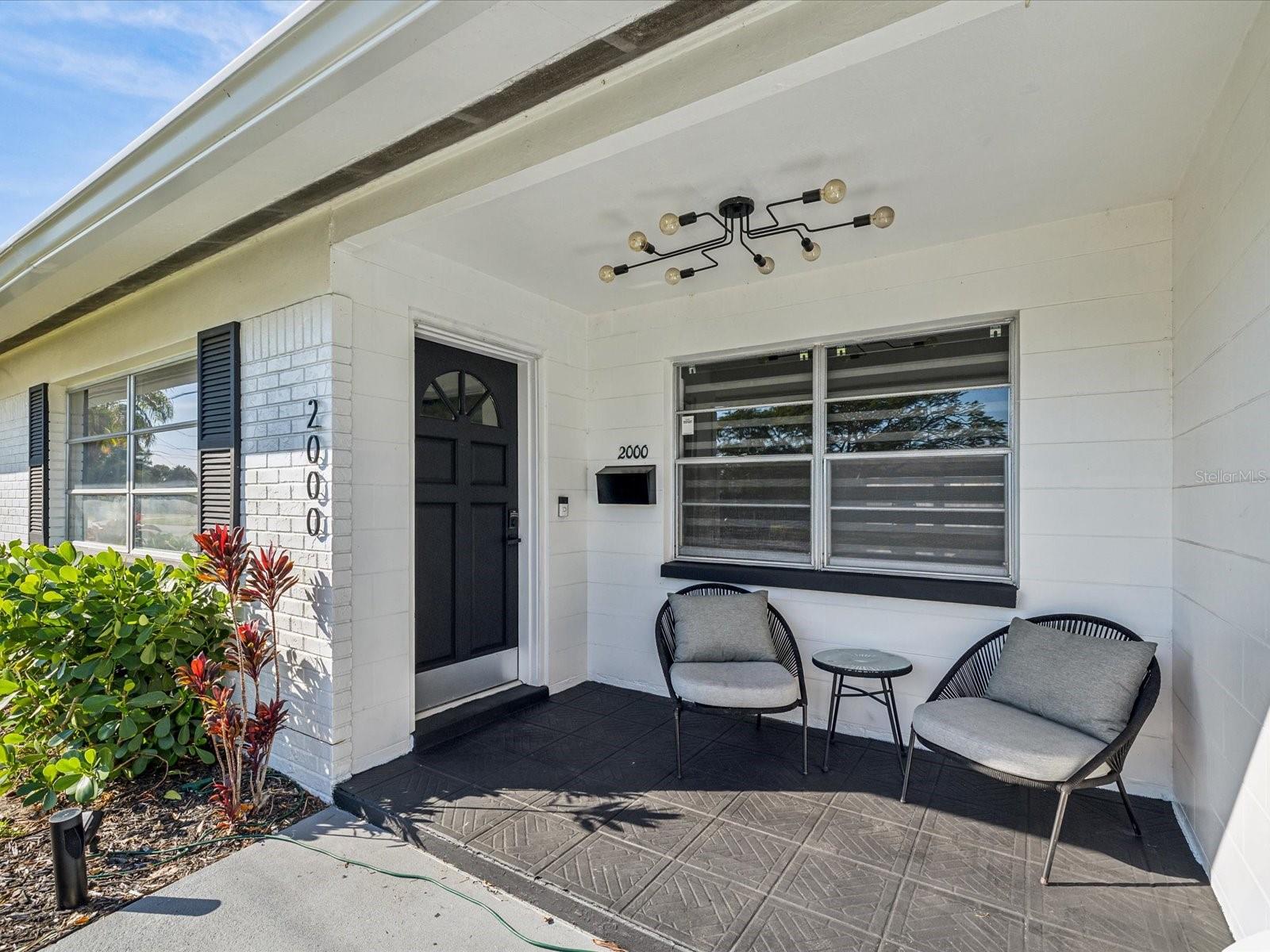 Inviting front porch