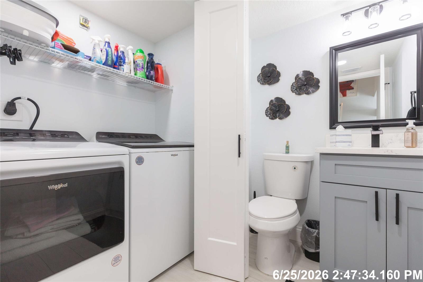 1/2 Bath with Laundry