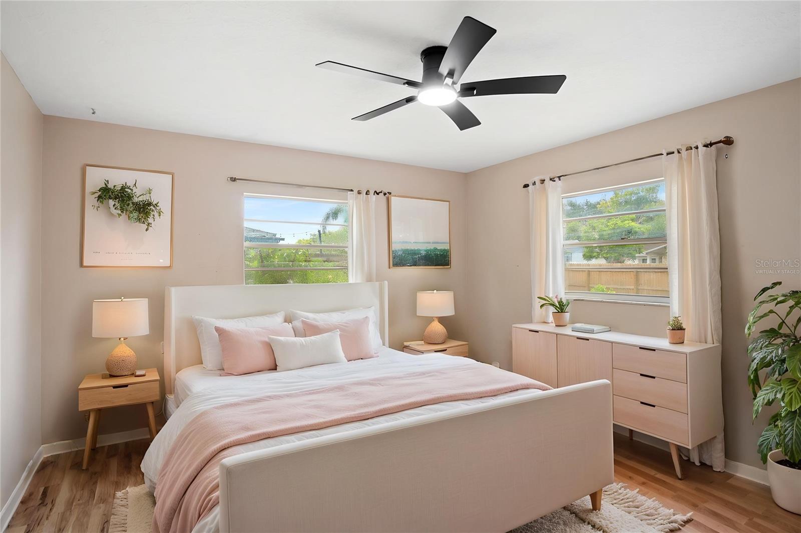 Virtually Staged Primary Suite