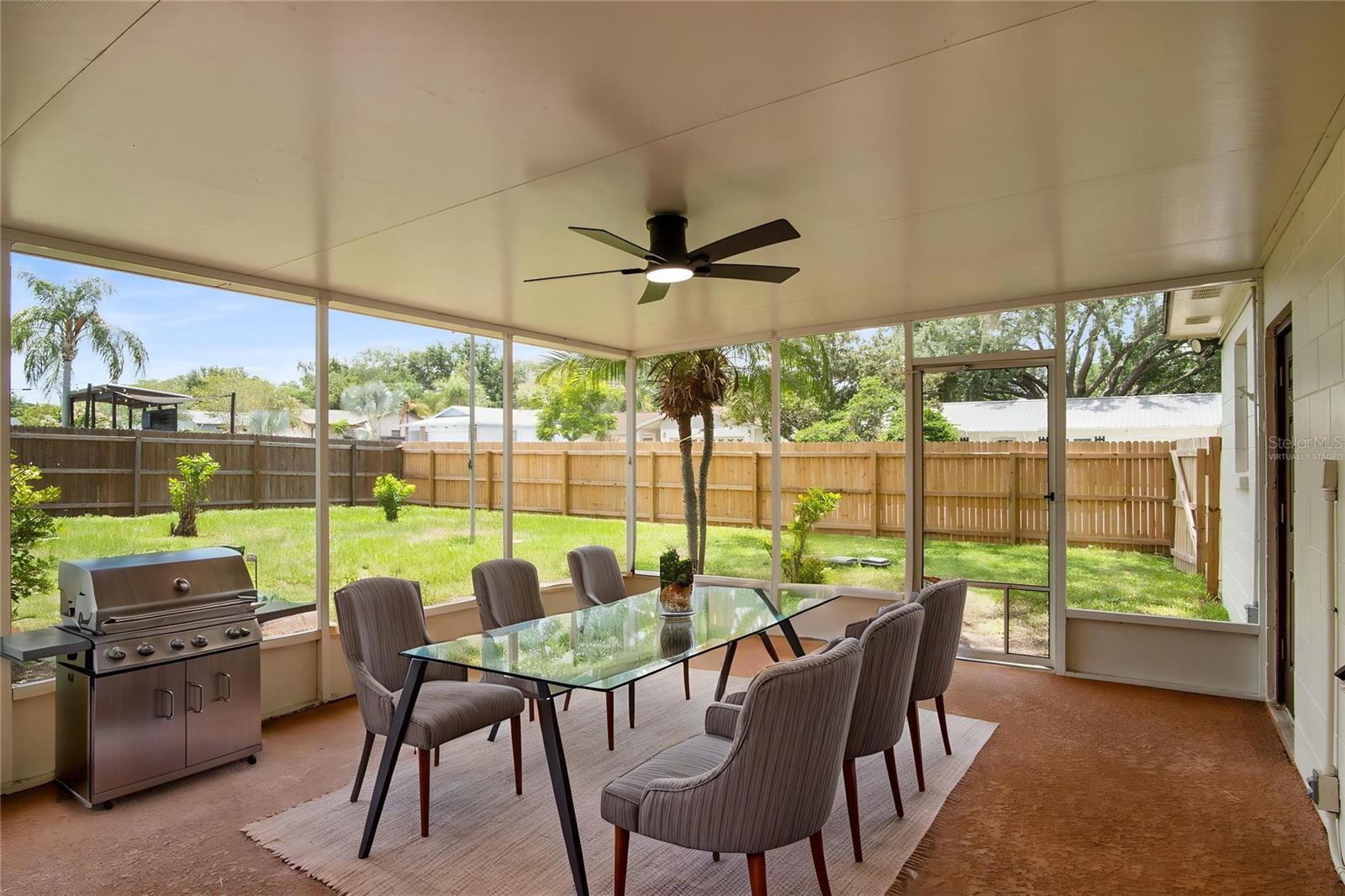 Virtually Staged Rear Patio