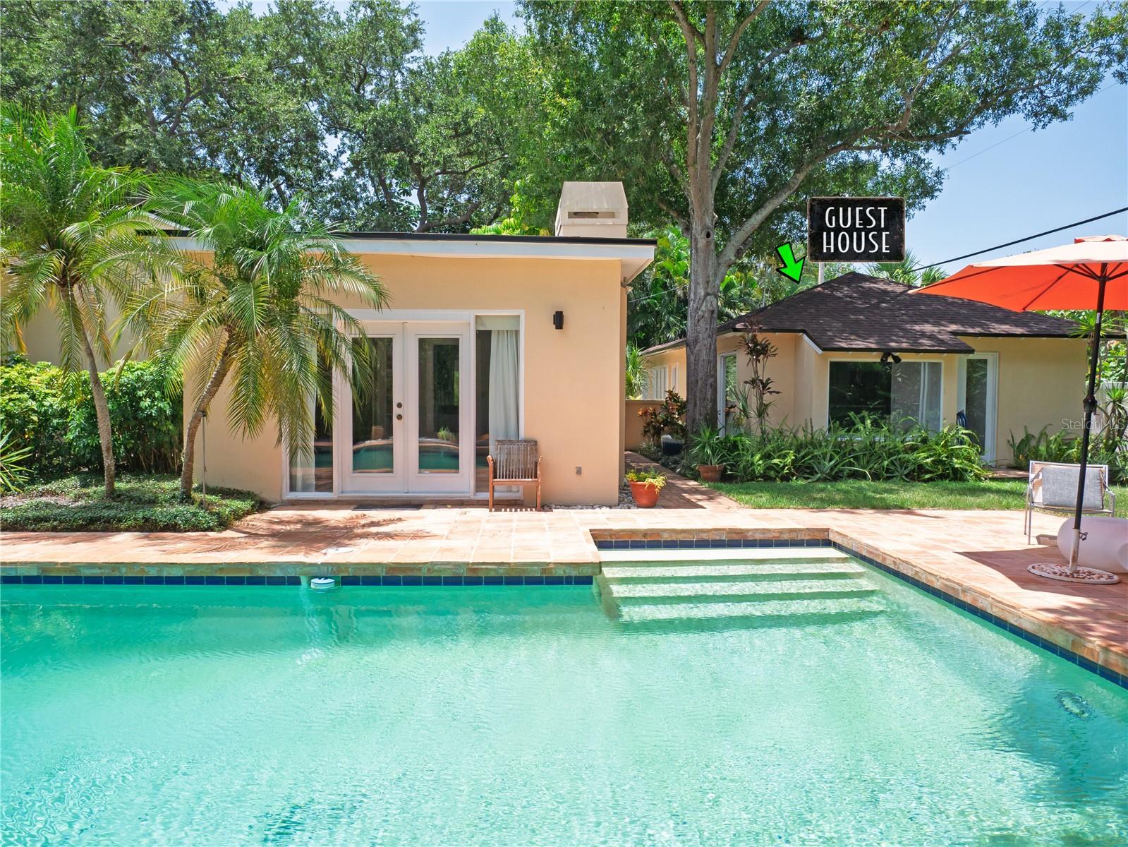 Pool + Guest House
