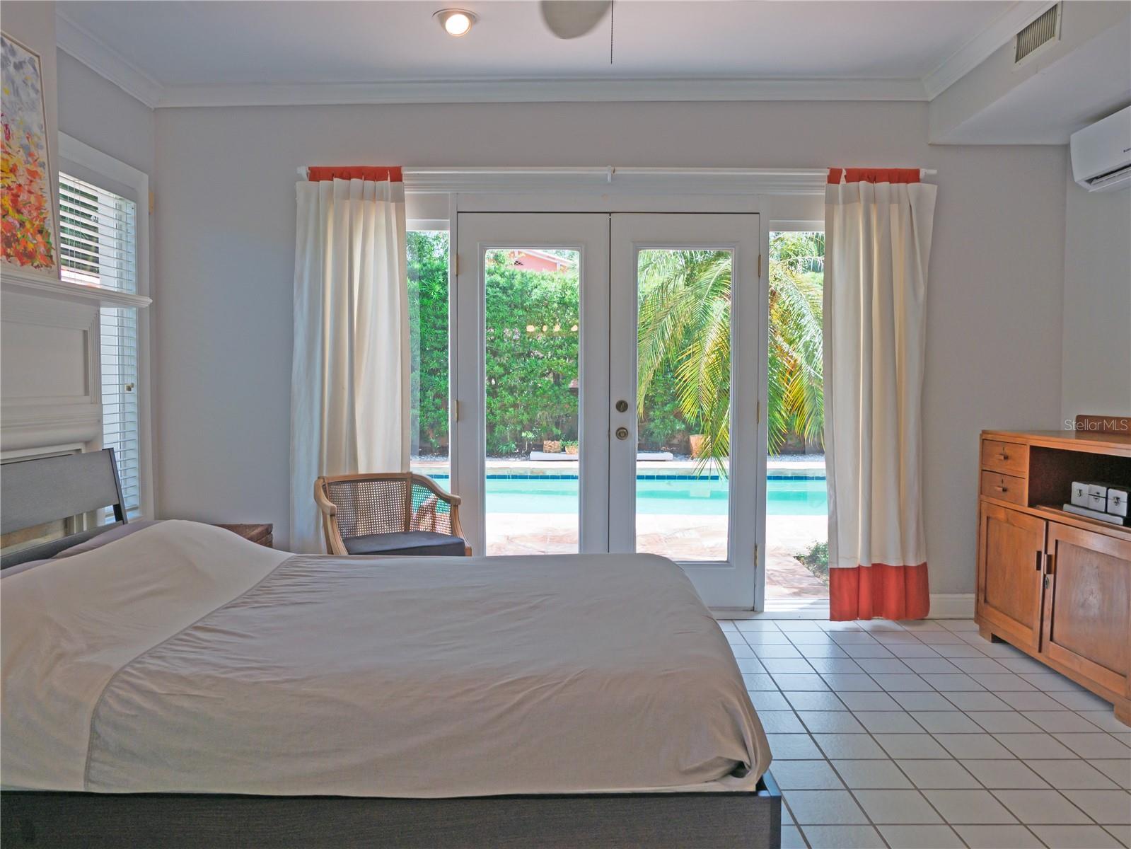 Bedroom 2 view of the pool