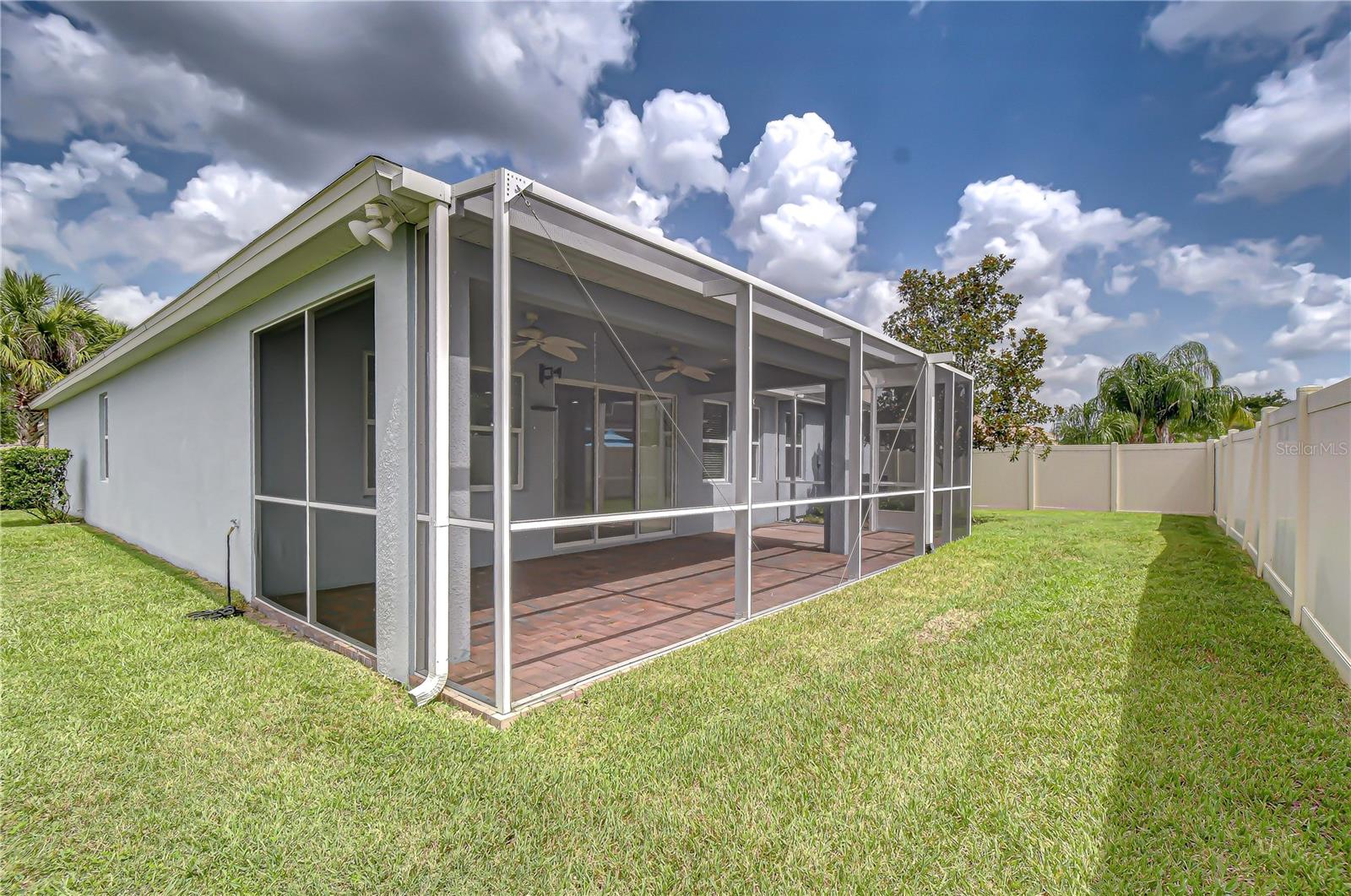 Private backyard with room to enjoy outdoor living.
