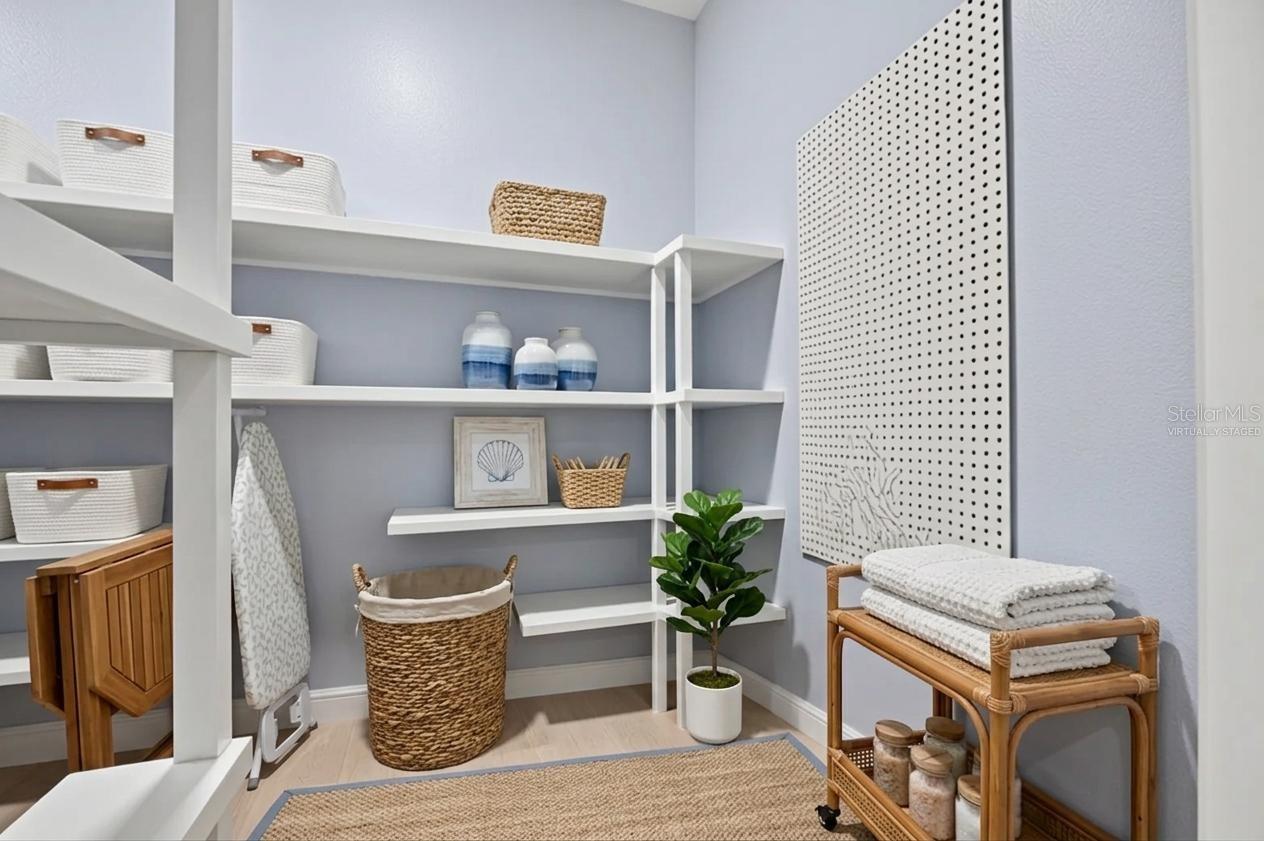 Virtually staged pantry