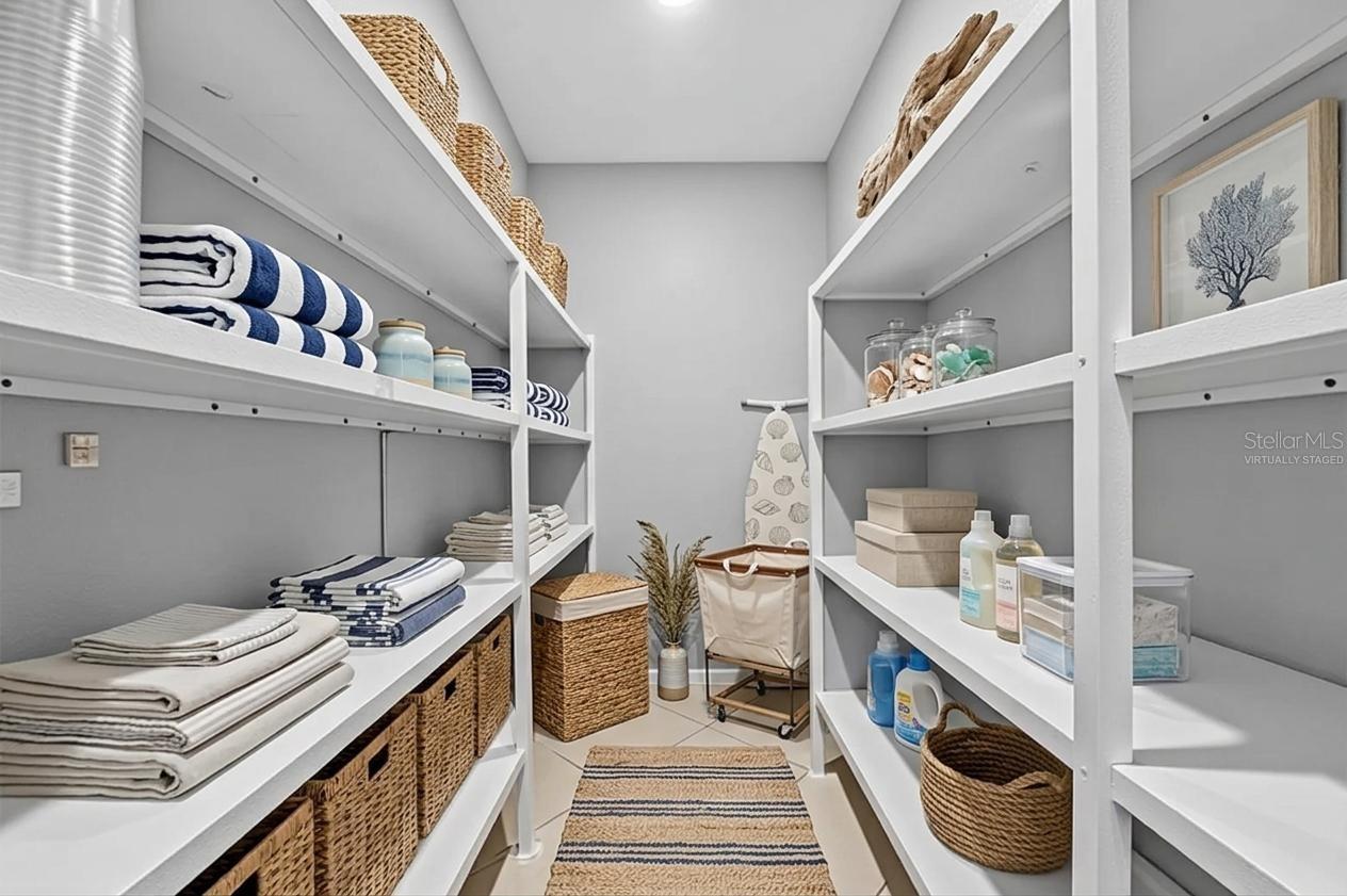 Virtually staged pantry