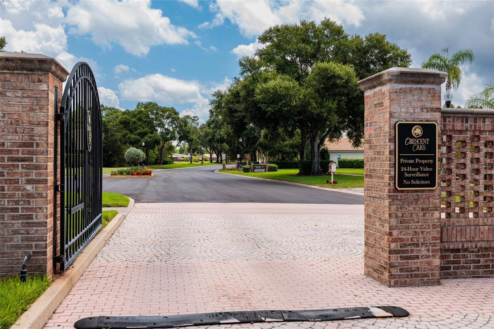 Two gates, one for residents, one for visitors