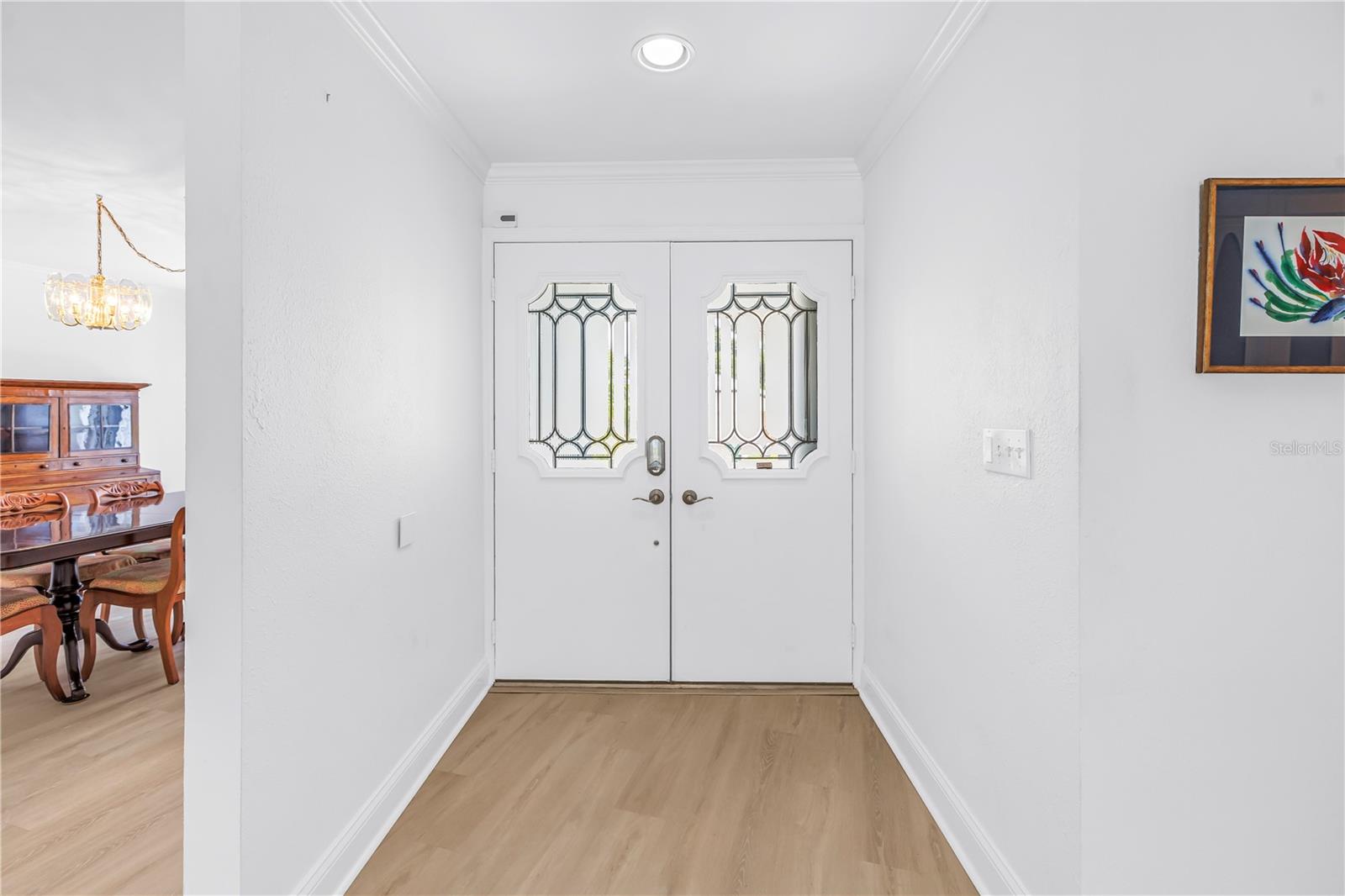 Double door front entry
