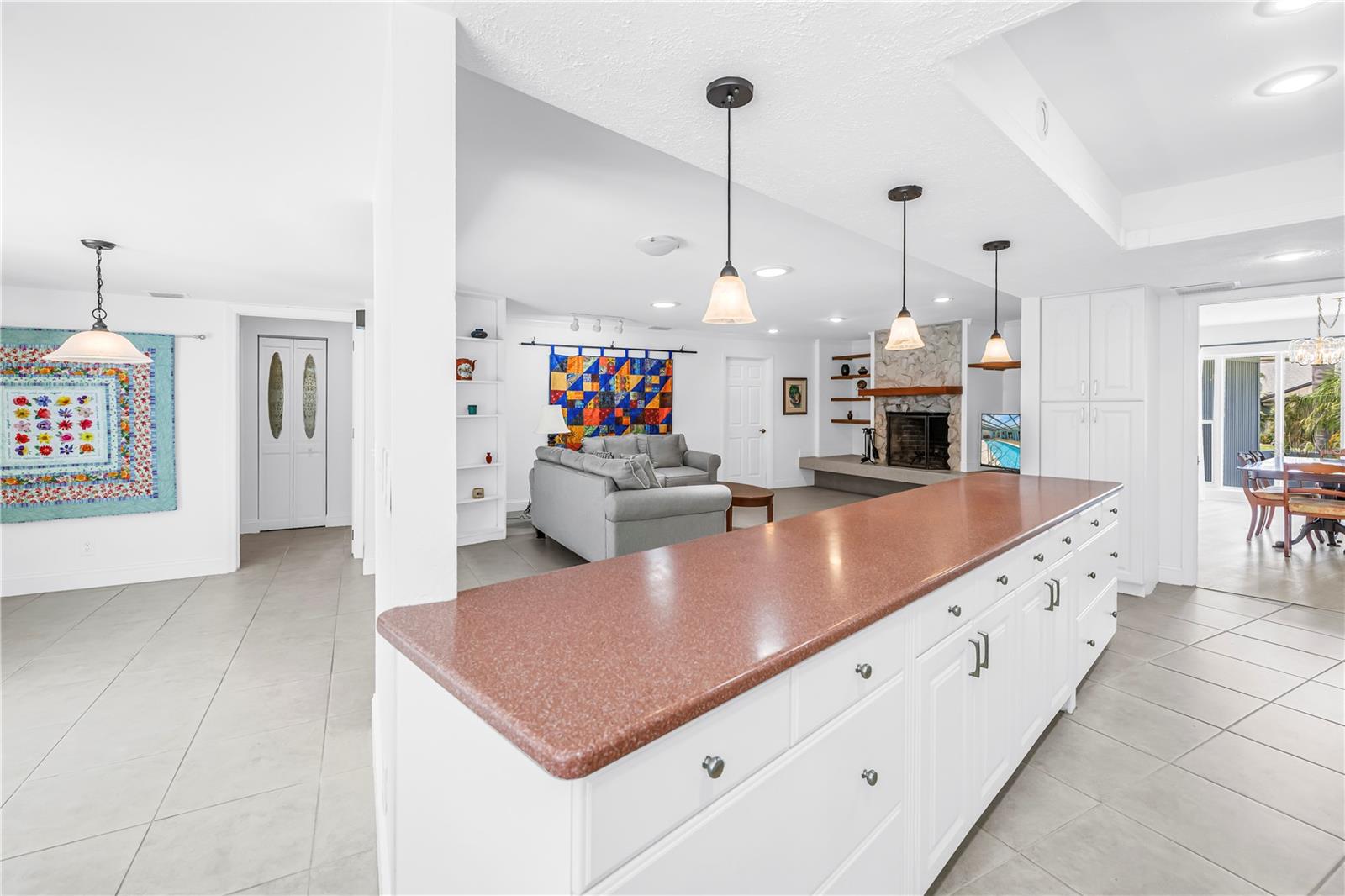 Kitchen / breakfast area / family room all open