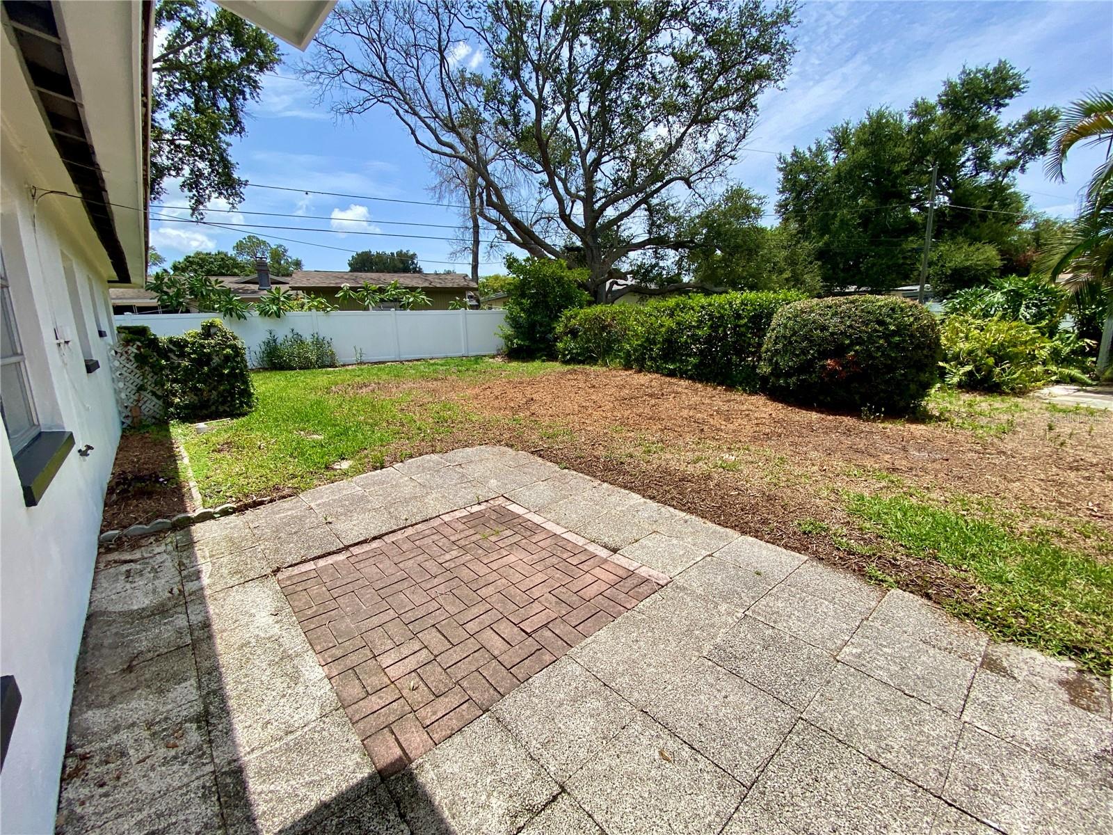 Rear patio