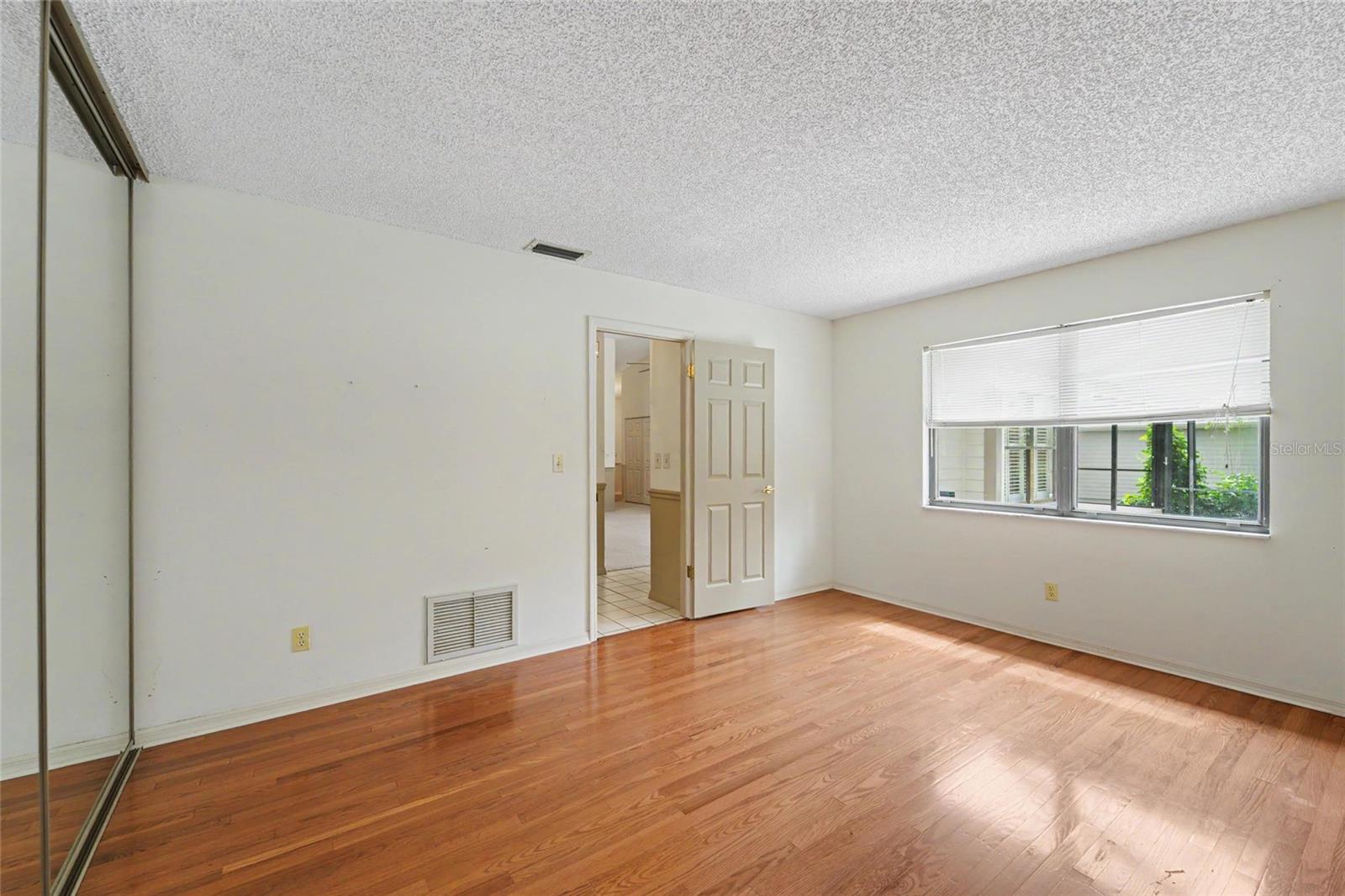 REAL Hardwood floors and pool view