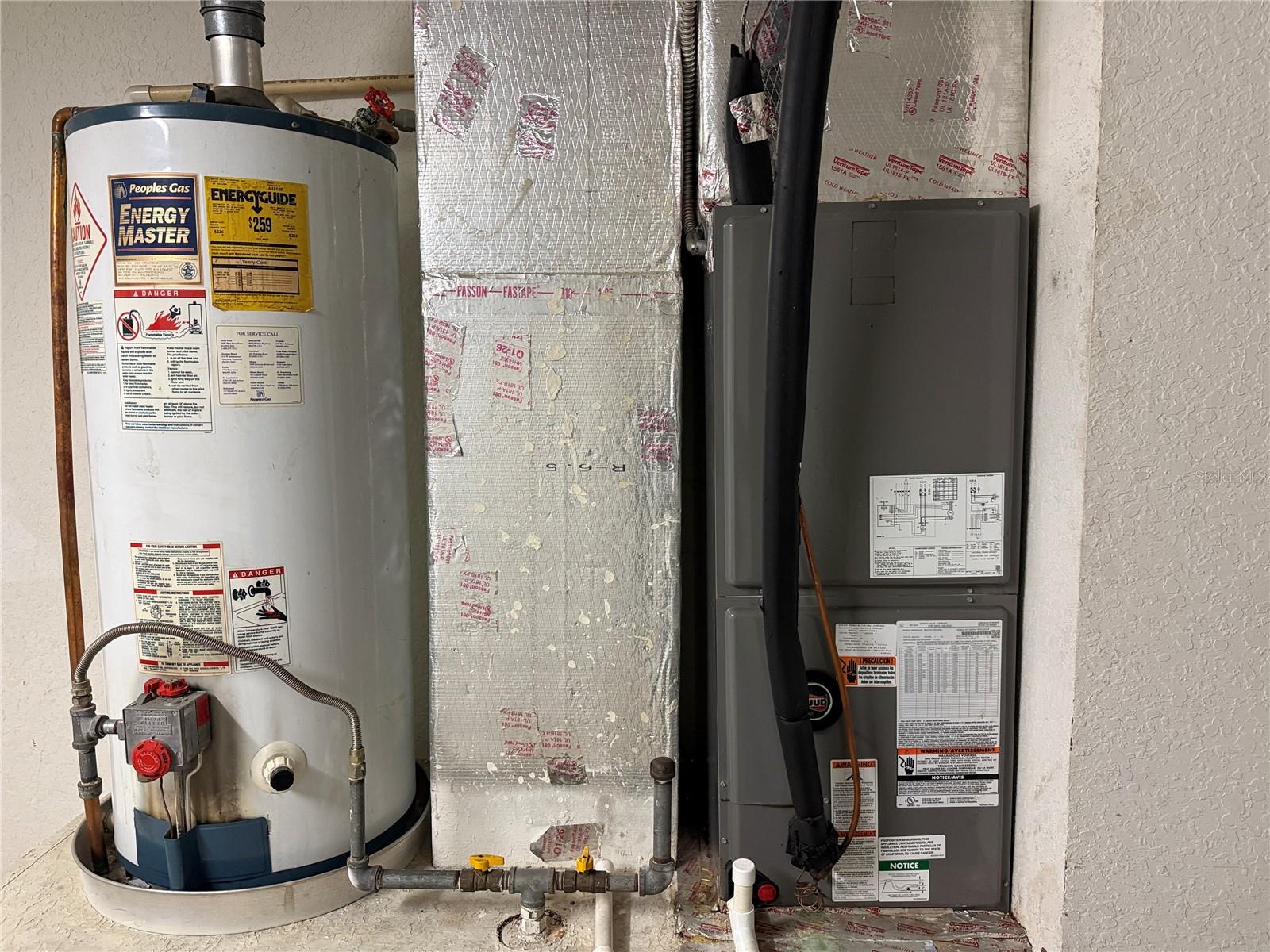 Water heater/AC unit