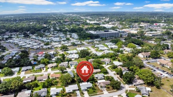 AERIAL VIEW OF STREET