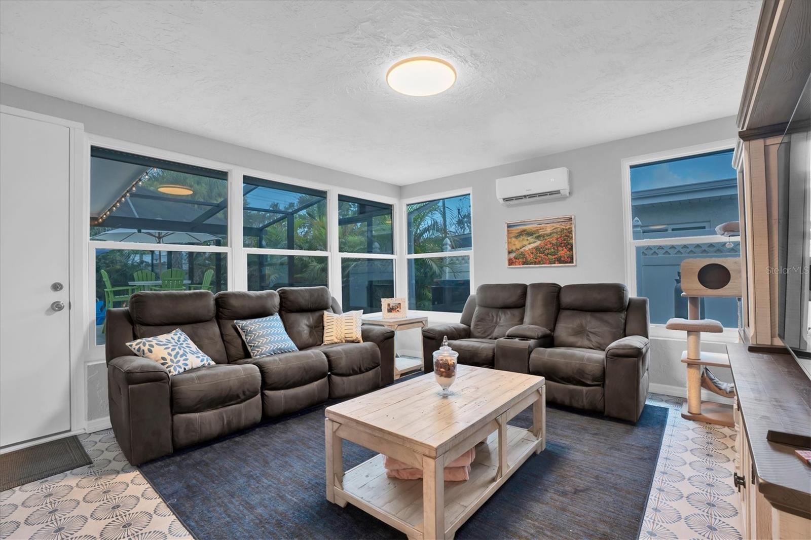 LIVING ROOM HAS ADDITIONAL MINI SPLIT GREAT FOR COMFORT WHEN ENTERTAINING GUESTS!