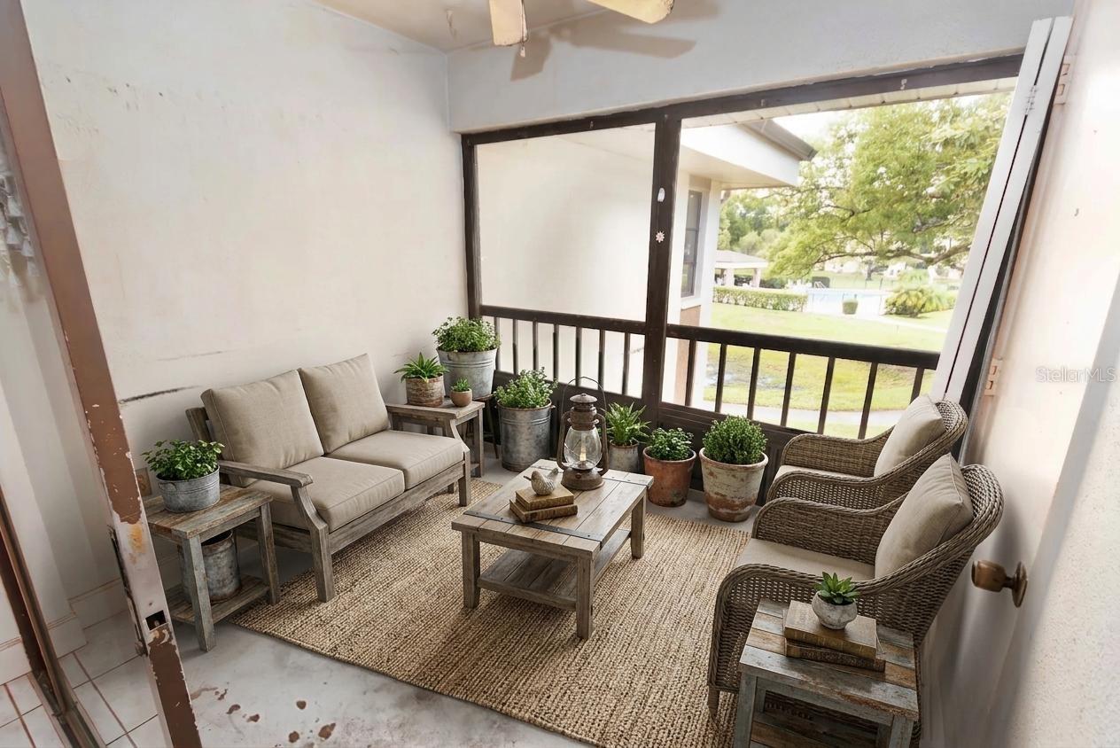 virtual staged patio