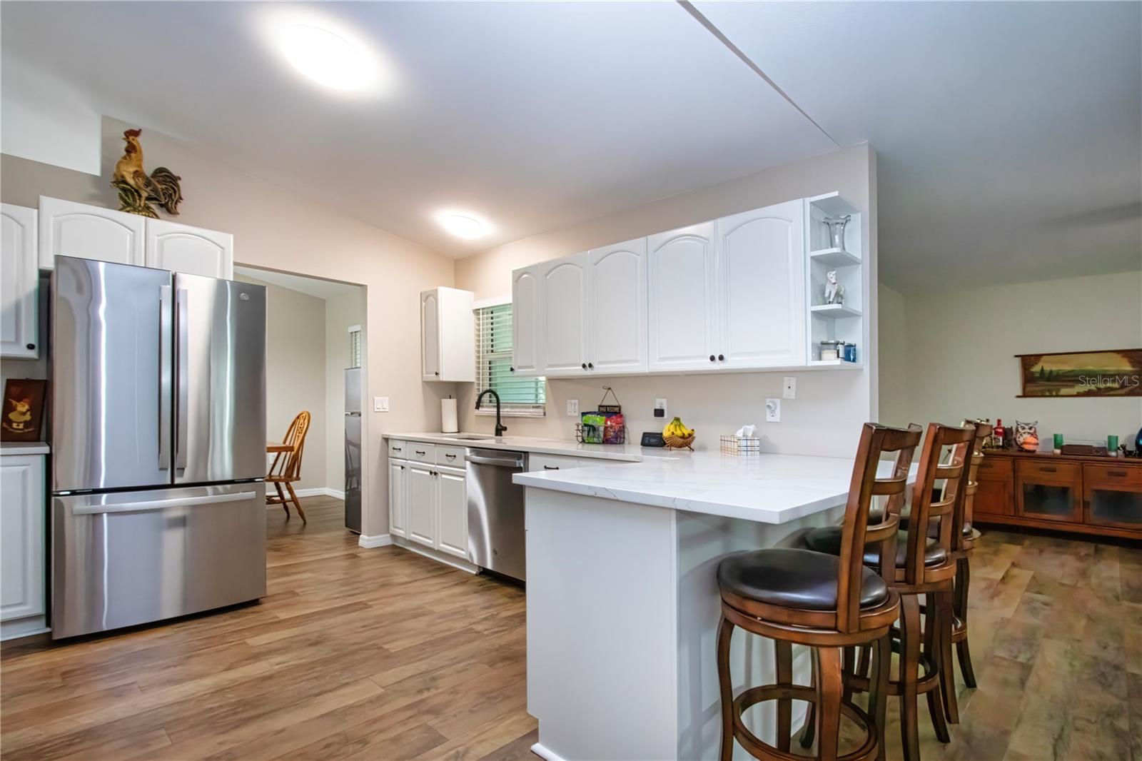 Updated kitchen with stainless appliances