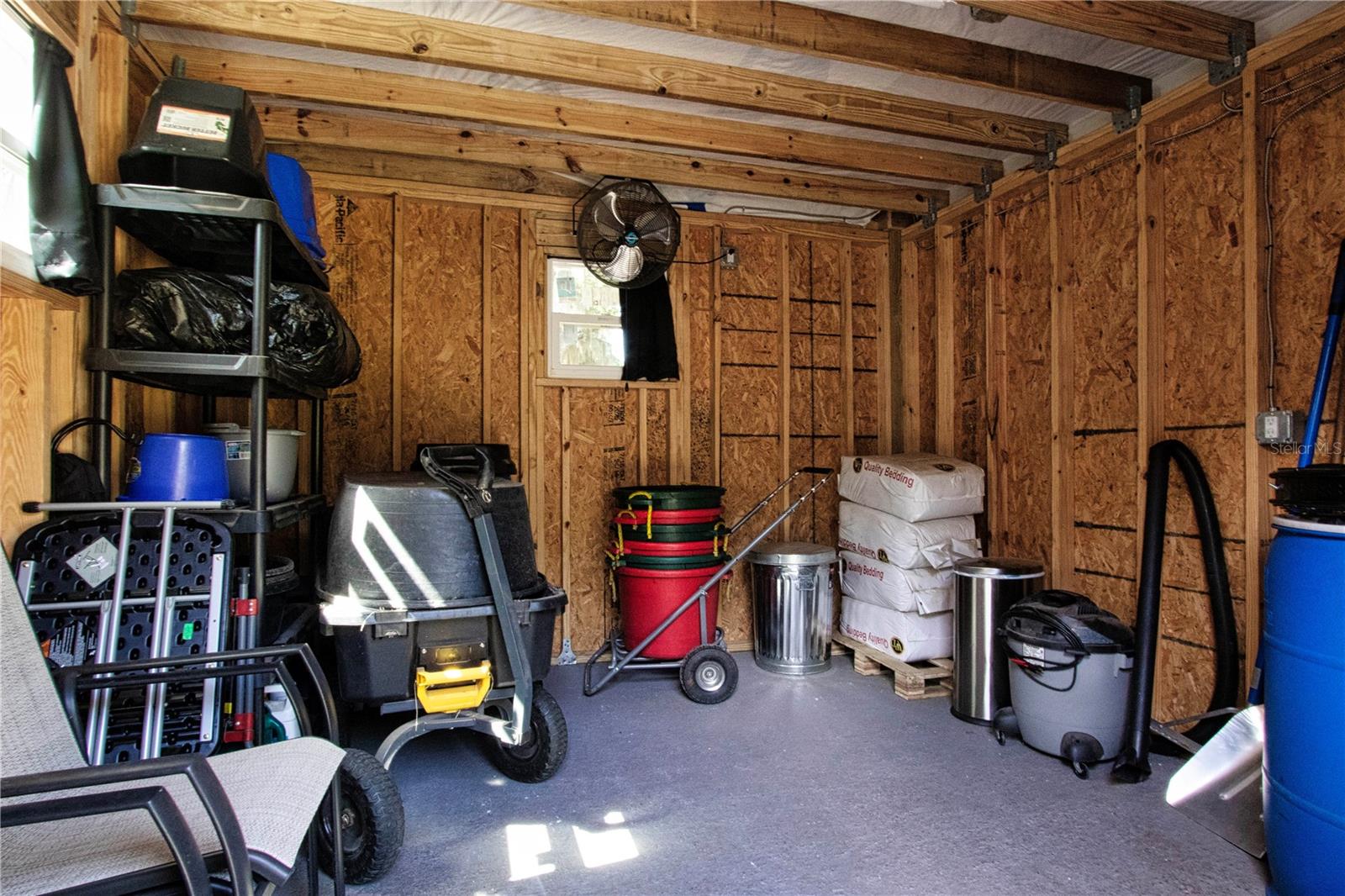 Inside tack room