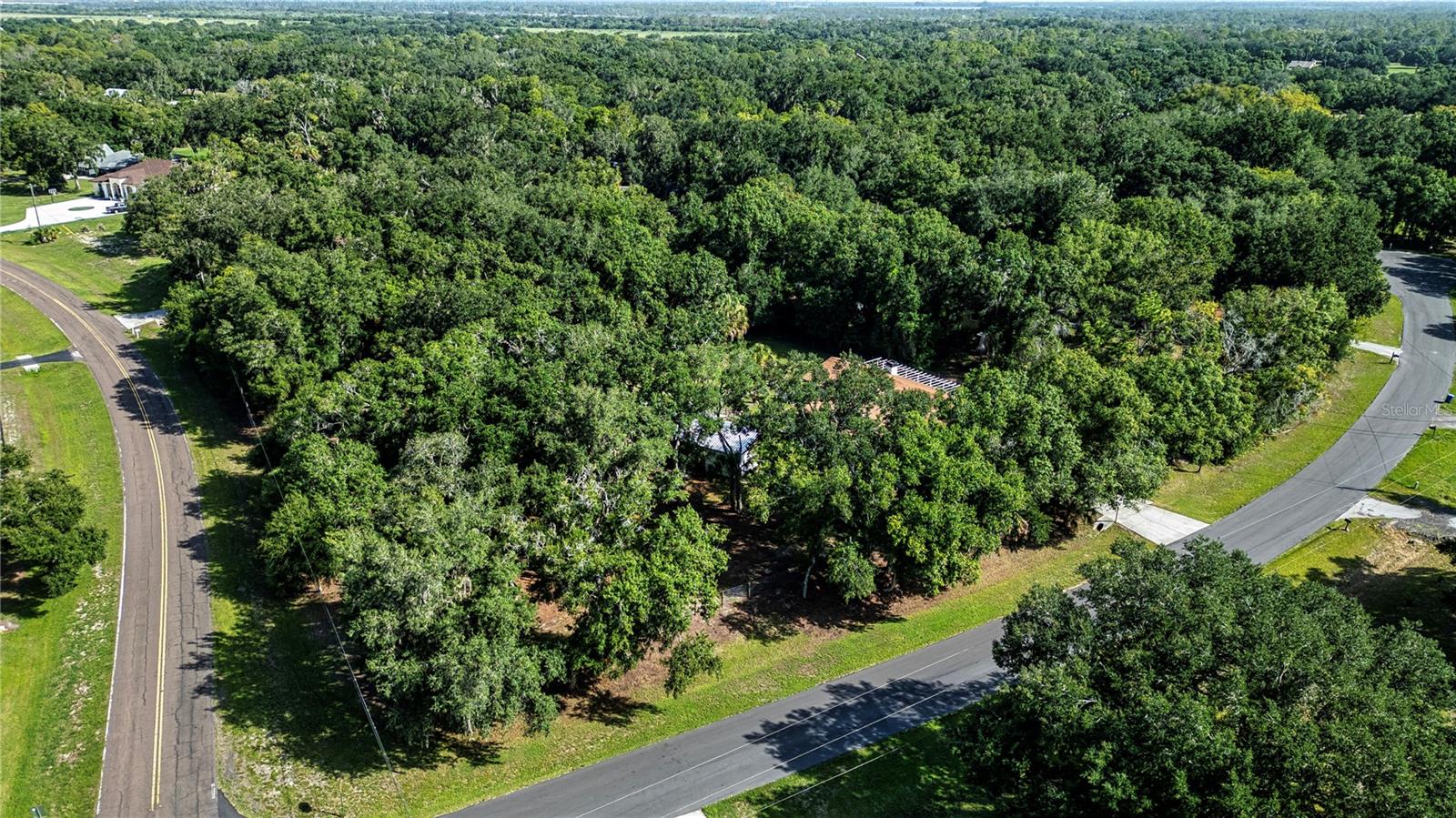 Drone of the corner lot